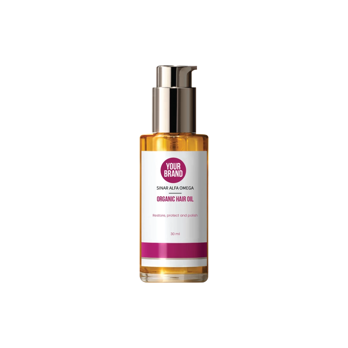 HAIR OIL_AIRLESS PUMP BOTTLE