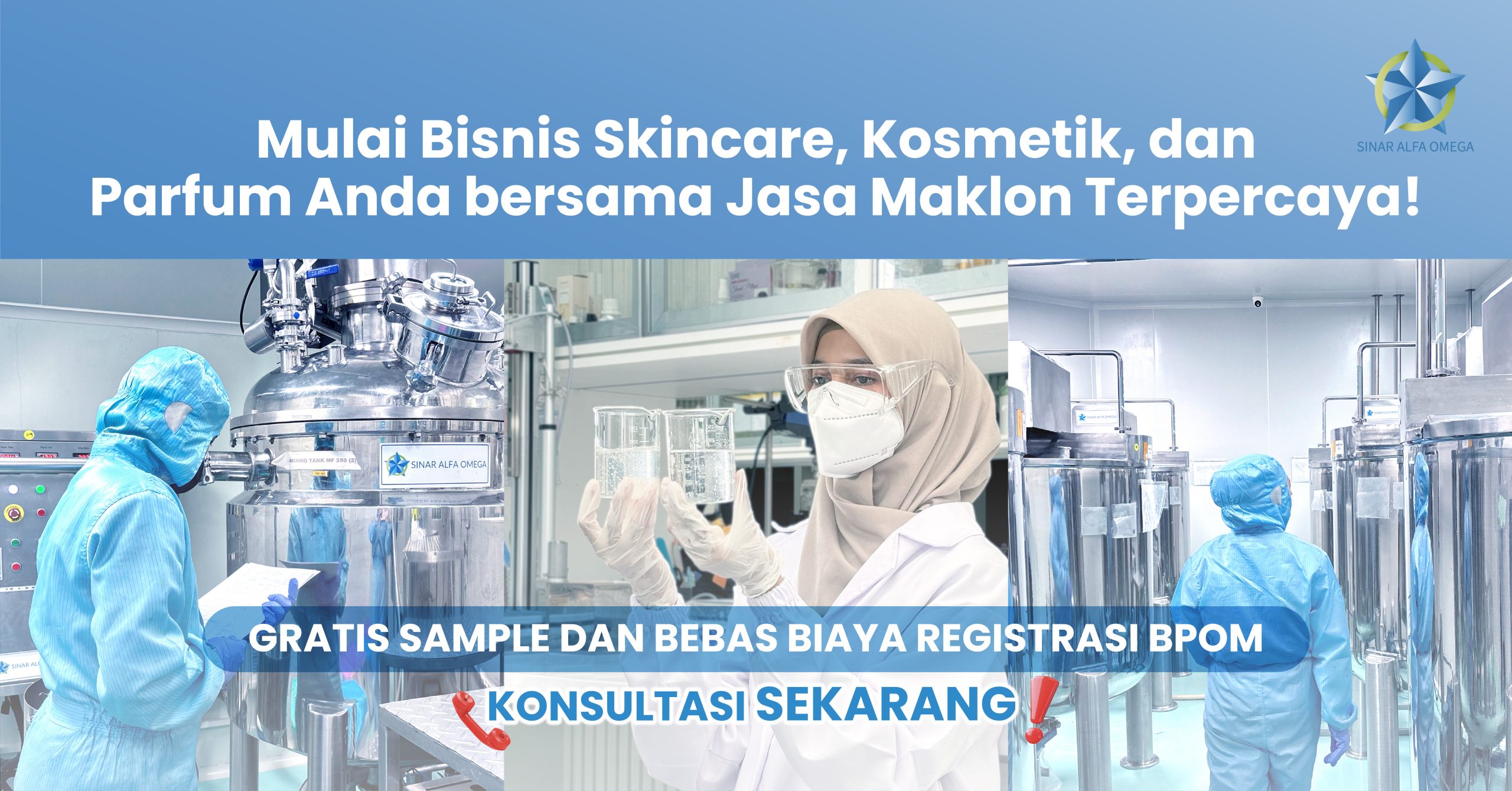 Pabrik Maklon Kosmetik Tangerang Pilihan Brand Besar | Sinar Alfa Omega 