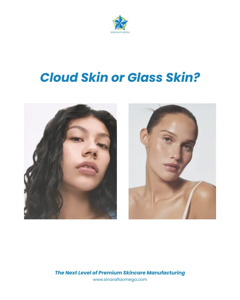 Cloud Skin vs Glass Skin: Mana Tren Tampilan Wajah yang Paling Cocok Buat Kamu? | Jasa Maklon Skincare dan Kosmetik Terbaik dan Terpercaya di Jakarta dan Tangerang | Sinar Alfa Omega