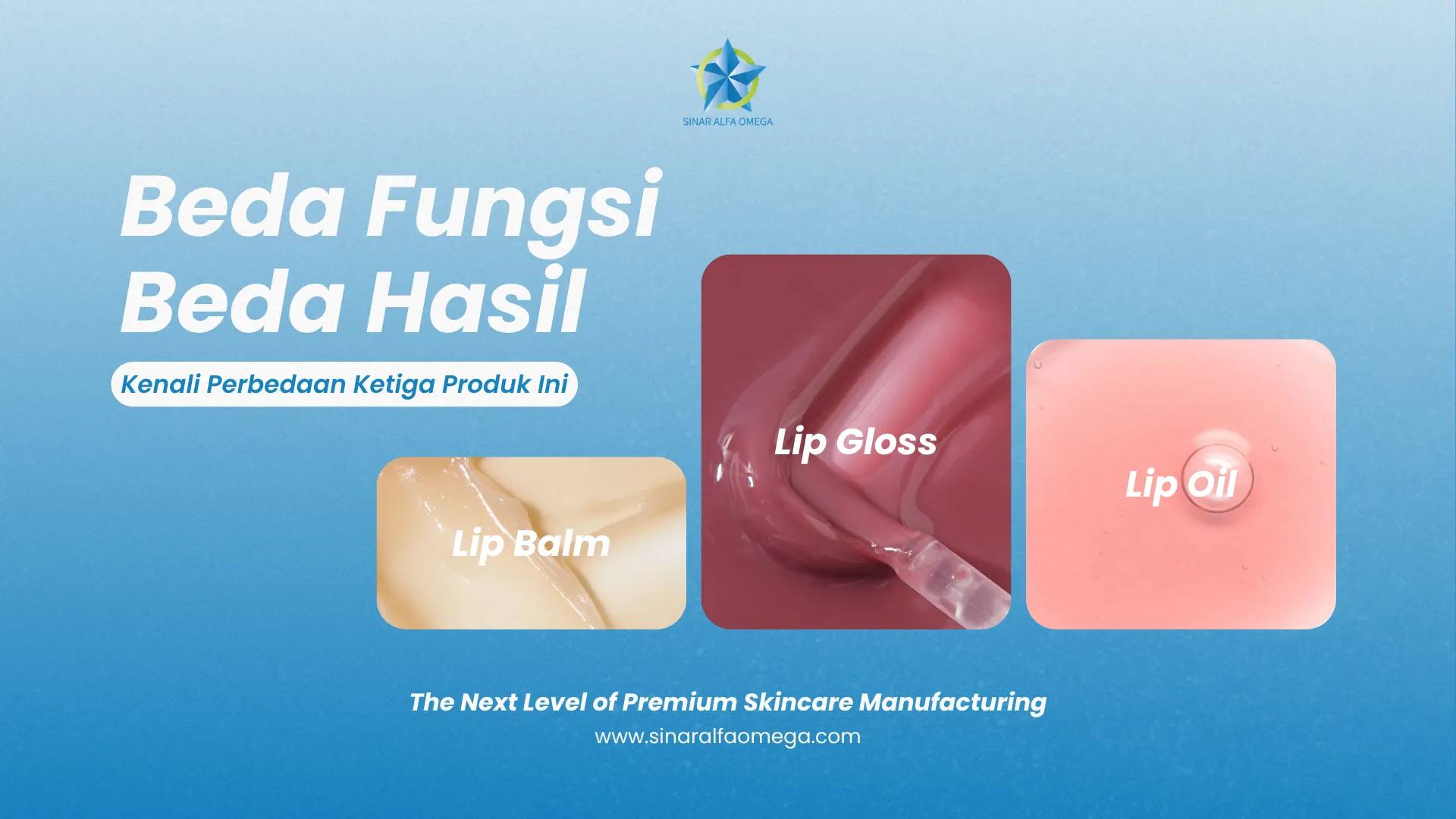 Beda Fungsi, Beda Hasil: Kenali Perbedaan Lip Balm, Lip Gloss, dan Lip Oil | Jasa Maklon Kosmetik Terbaik dan Terpercaya di Jakarta dan Tangerang | Sinar Alfa Omega