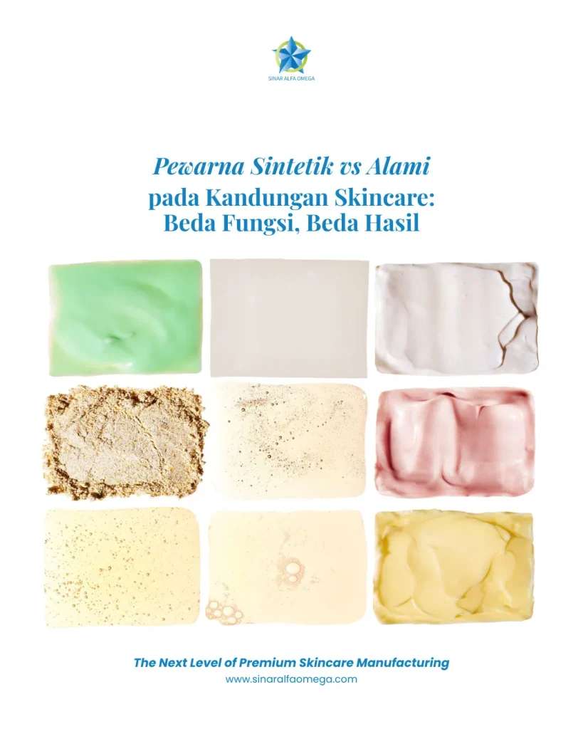 Pewarna Sintetik vs Alami pada Skincare: Beda Fungsi, Beda Hasil